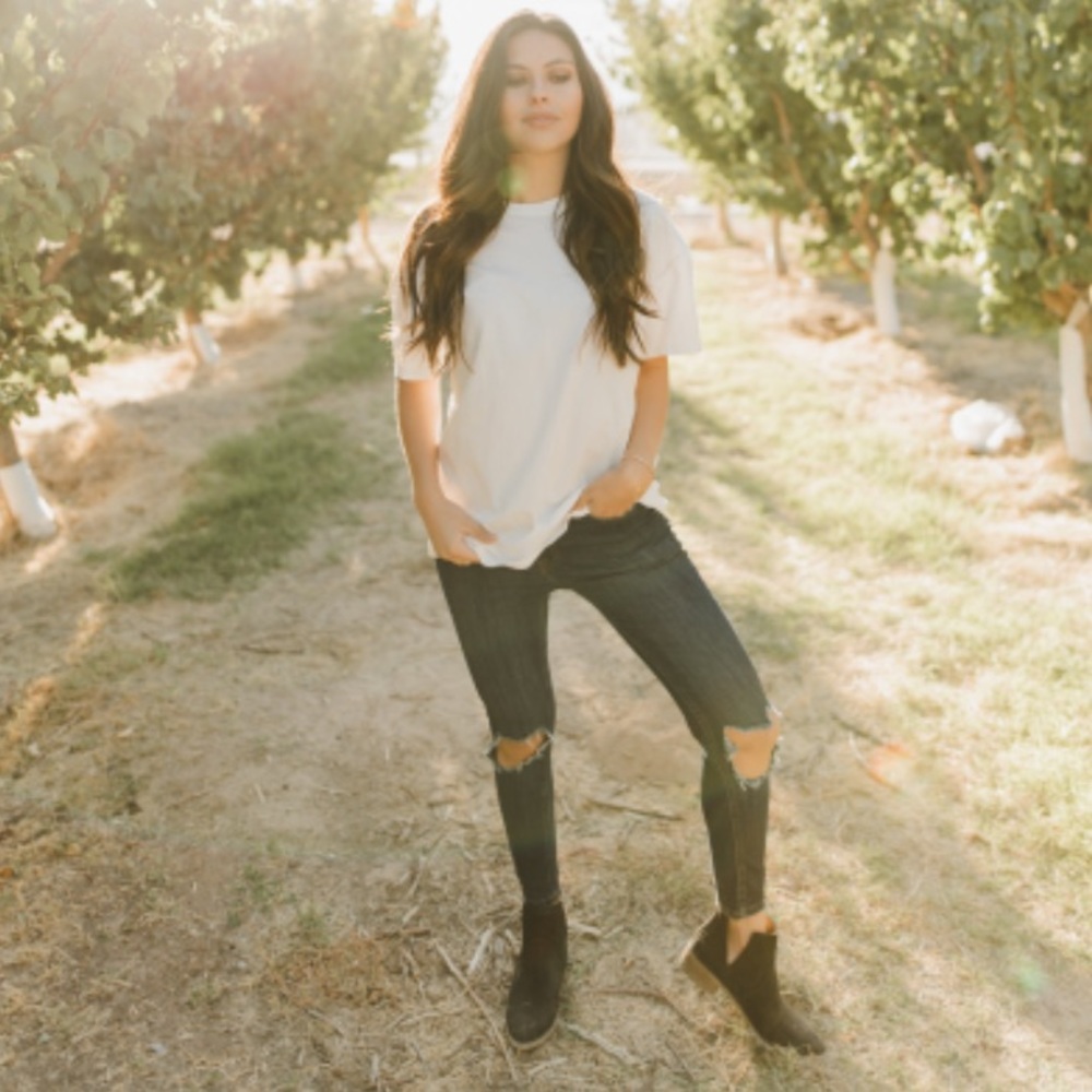 White Oversized Tee